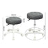 Levede 2x Rolling Bar Stool Swivel Salon SPA Chair Grey-2018816801848299522