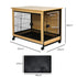 PaWz Wooden Wire Dog Kennel Side End M Medium-2006732990142615554