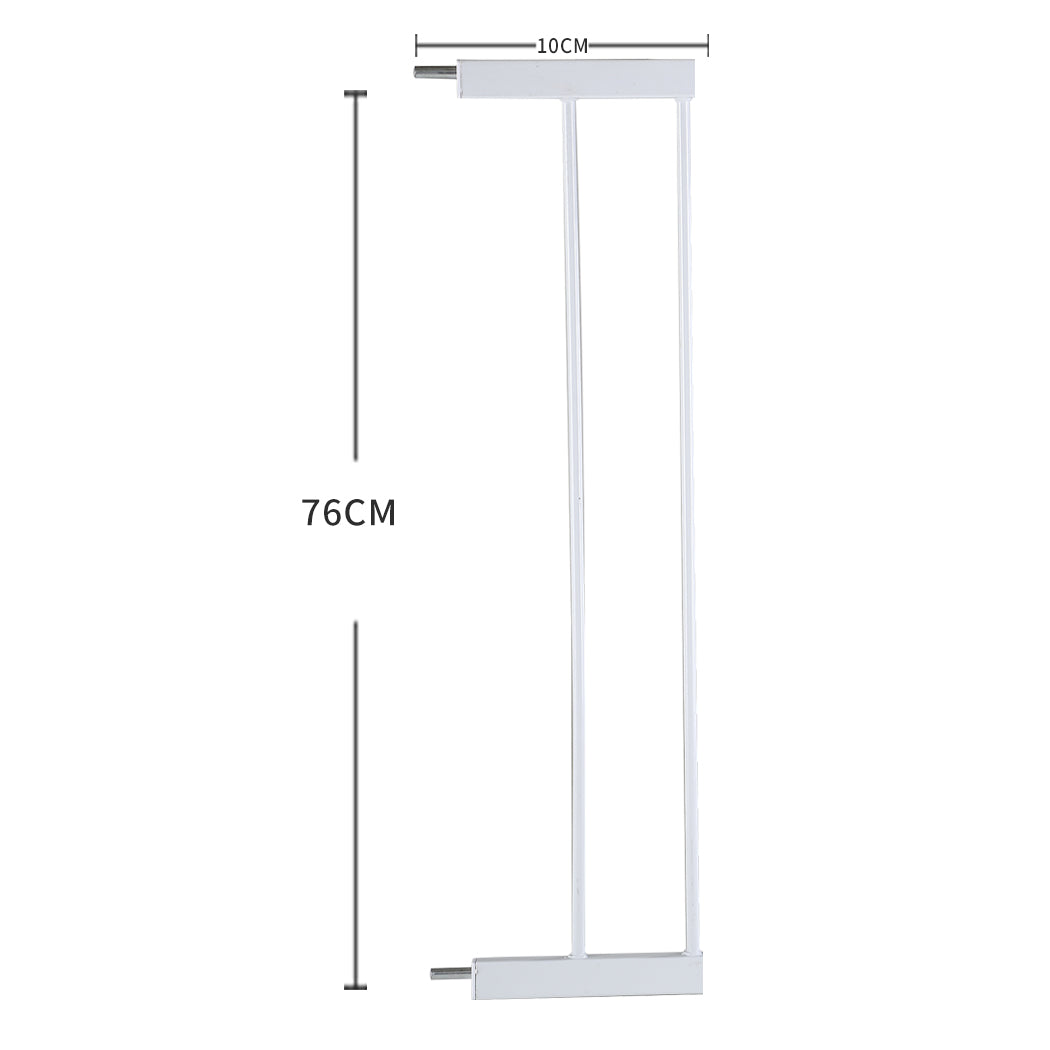 Levede Baby Safety Gate Adjustable Pet White 10cm Extension-1864183161236361218