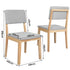 Levede 2x Dining Chair Armless Upholstered Seat-2006732686567280642