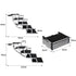 PaWz 5 Steps Dog Ramp Adjustable Height Black-1864184532979290114