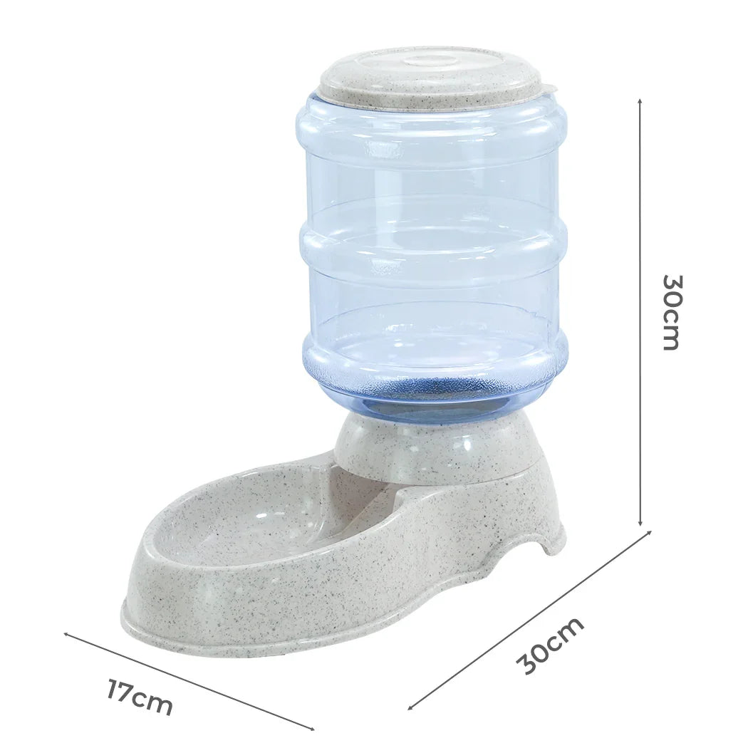 Pawz Automatic Pet Feeder Water Dispenser 3.5L Grey-2050056903555420162