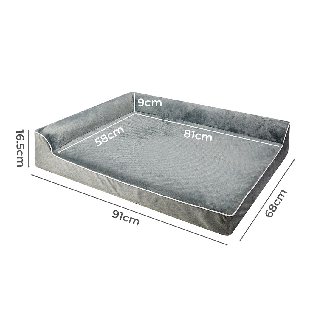 Pawz Orthopedic Dog Bed L Grey