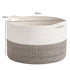 Levede Blanket Basket Cotton Rope Foldable Large with Handles Bedroom Brown-2100035024177991682
