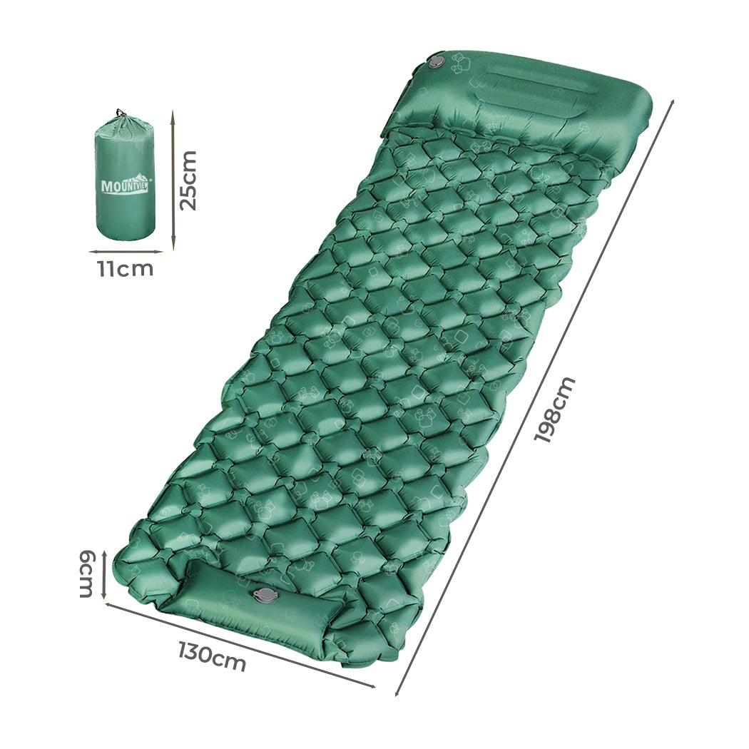 Mountview Sleeping Air Pad Inflat Camping Single