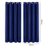 Marlow Velvet Blackout Curtains 2-Panel Room Darkening Eyelet Curtains 132x160cm-2072893566673358850