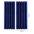 Marlow Velvet Blackout Curtains 2-Panel Room Darkening Eyelet Curtains 132x213cm-2072893566862102530