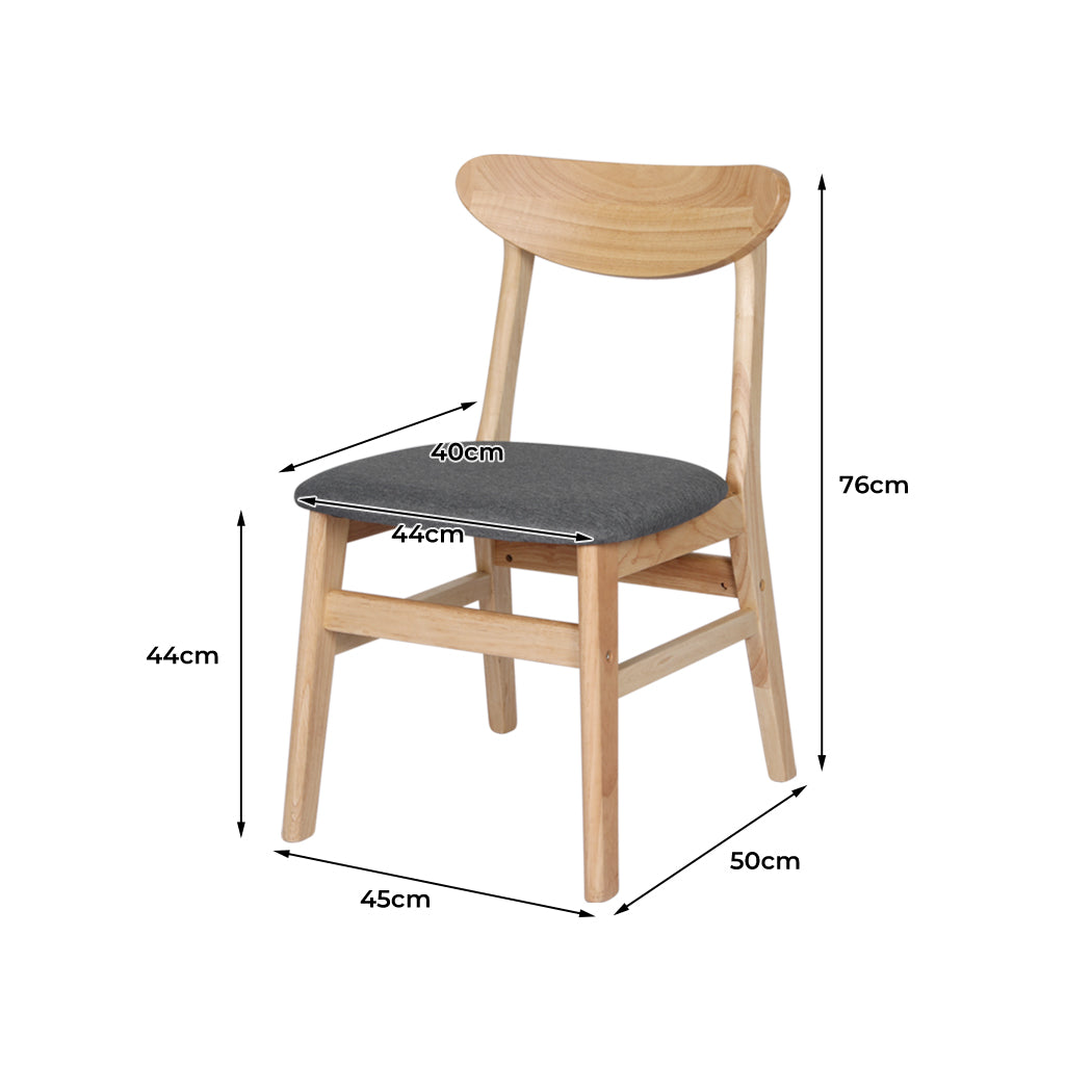 Levede 8xDining Chairs Kitchen Chair Nature-1975420355854077954