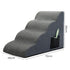 Pawz 4 Steps Pet Stairs Dog Ramp High Density Foam Grey-2029387209974616066