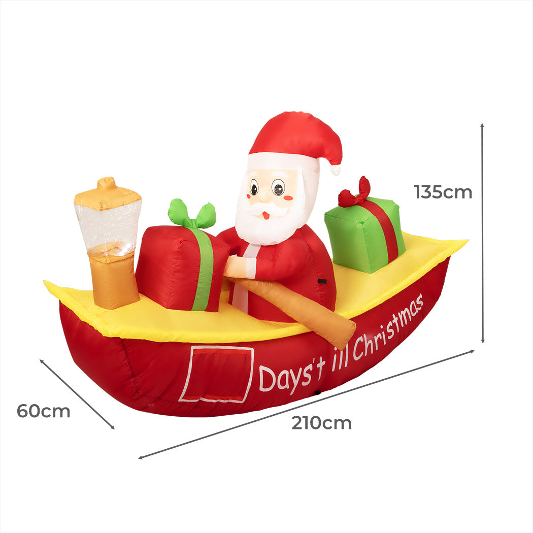 Santaco Christmas Inflatable Santa Clau-2065254639024082946