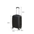 Slimbridge 24" Luggage Suitcase Code Black-2006732912610906114
