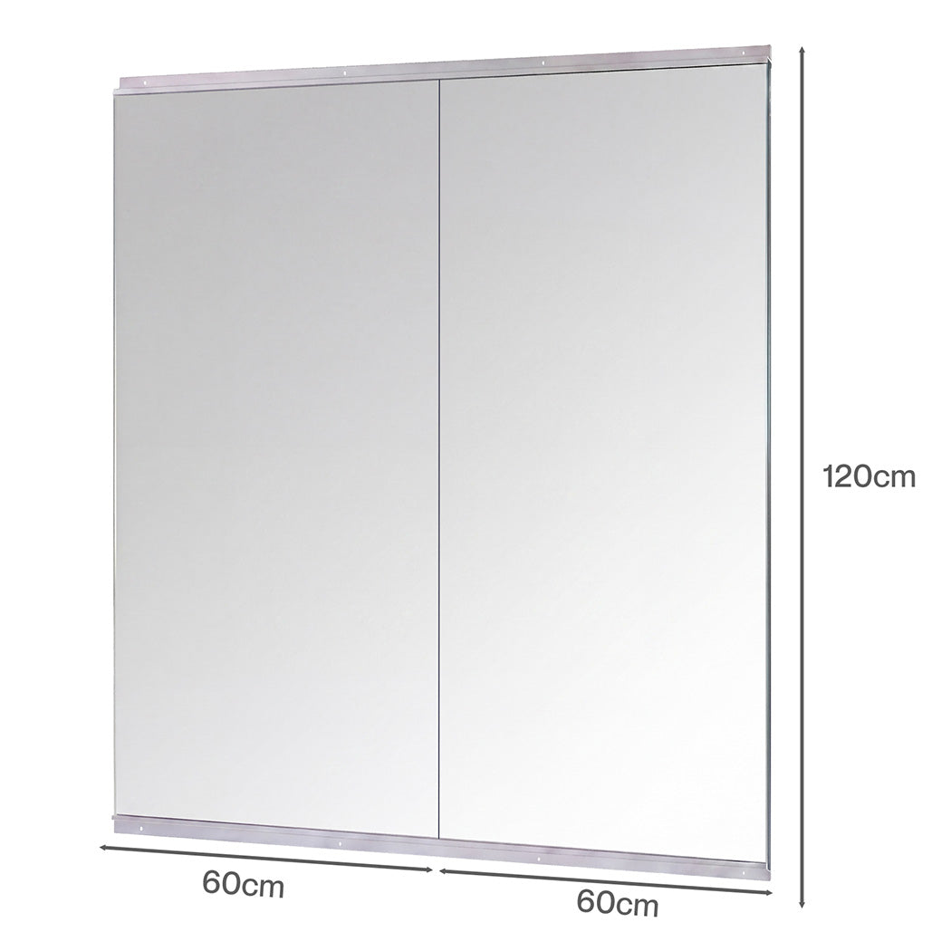 Yezi Workout Mirror Home Gym Mirror 2 Pcs Tempered Glass Full Length Wall Mount-2050059009213468674