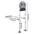 Levede Bed Rail Elderly Adjustable Safety Handle Bed Assist Motion Sensor Light-2061251869212282882