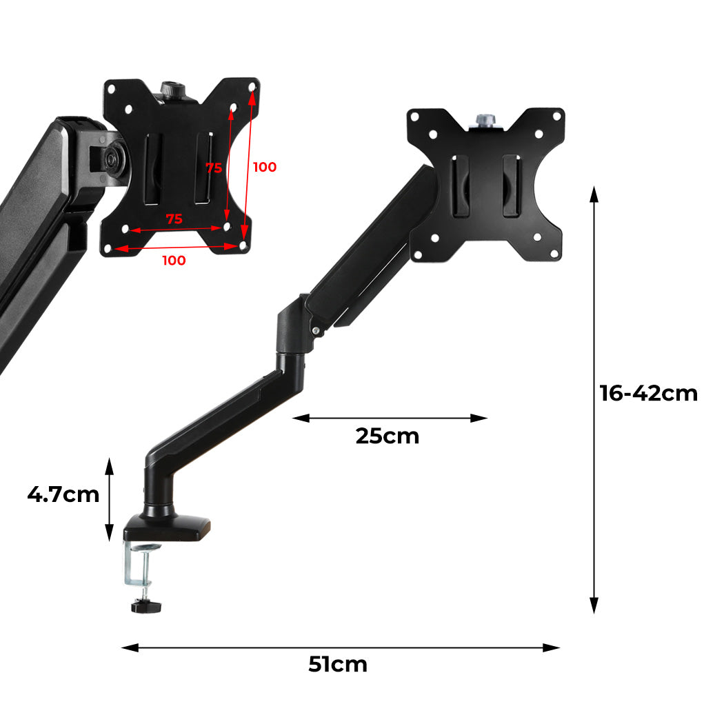 Traderight Monitor Stand Single Arm  for 13