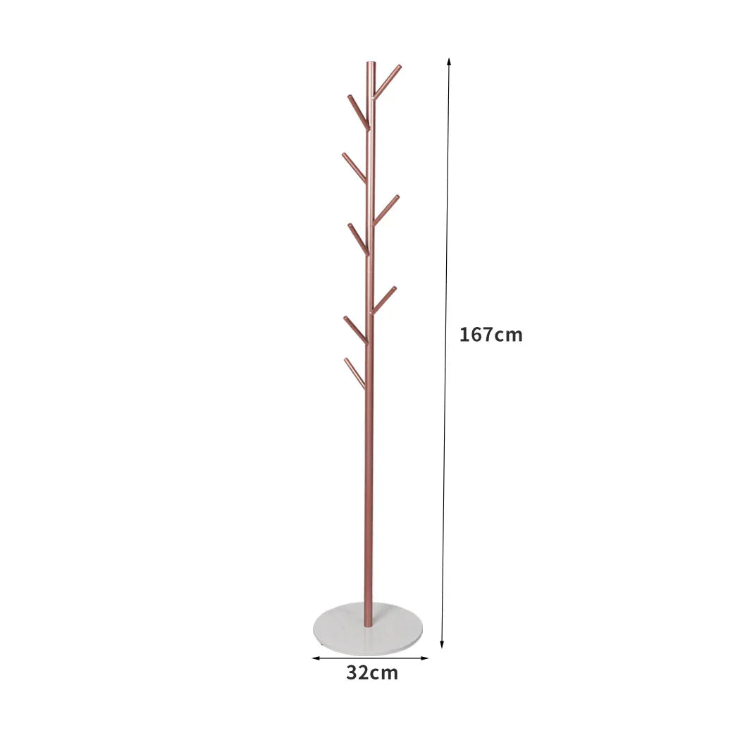 Levede Coat Rack Hat Clothes Stand Hanger Rose Gold Rose Golden-2018816740716318722