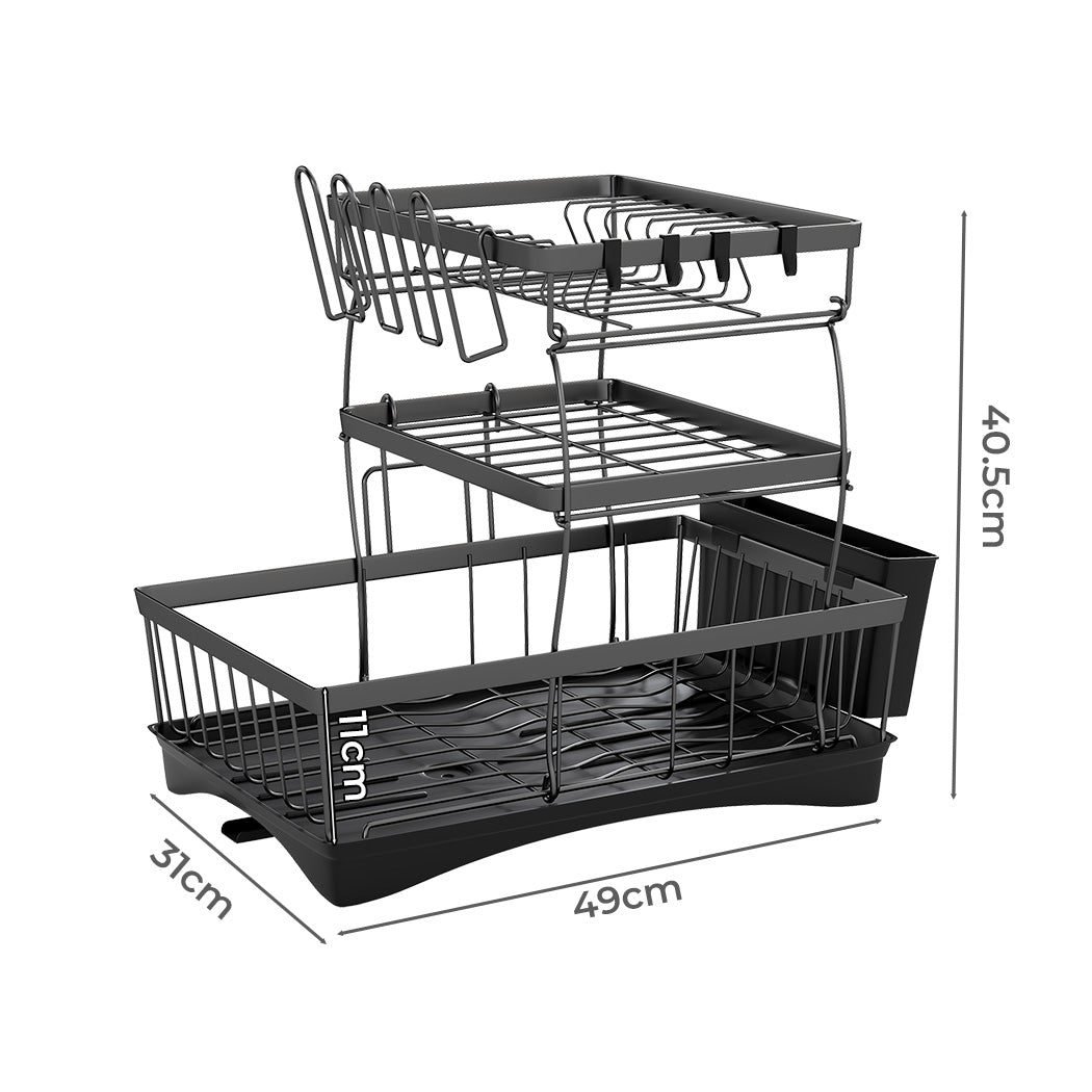 Toque Dish Drying Rack Plate Drainer Cup Holder-2065254247775211522