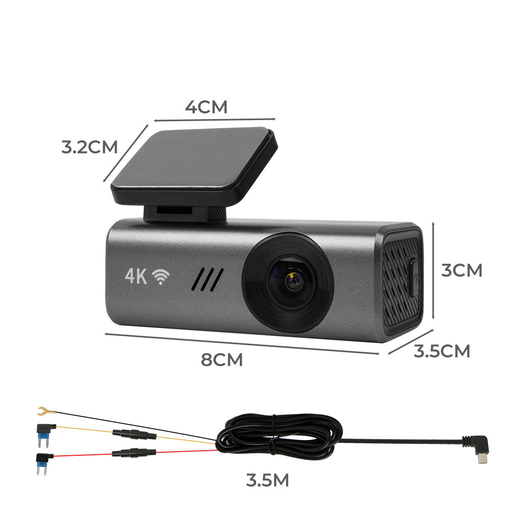 Dash Camera 4K Wifi Car Recorder Voice-2006733248830509058