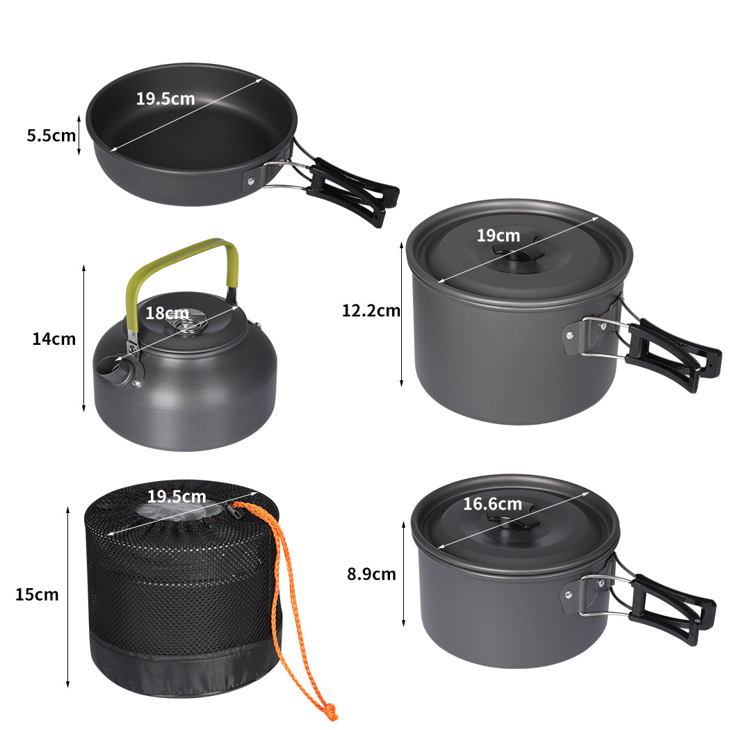 Toque 16Pcs Camping Cookware Set Outdoor-2065254597223649282