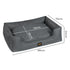 Pawz Waterproof Pet Dog Calming Bed-2018816765009727490