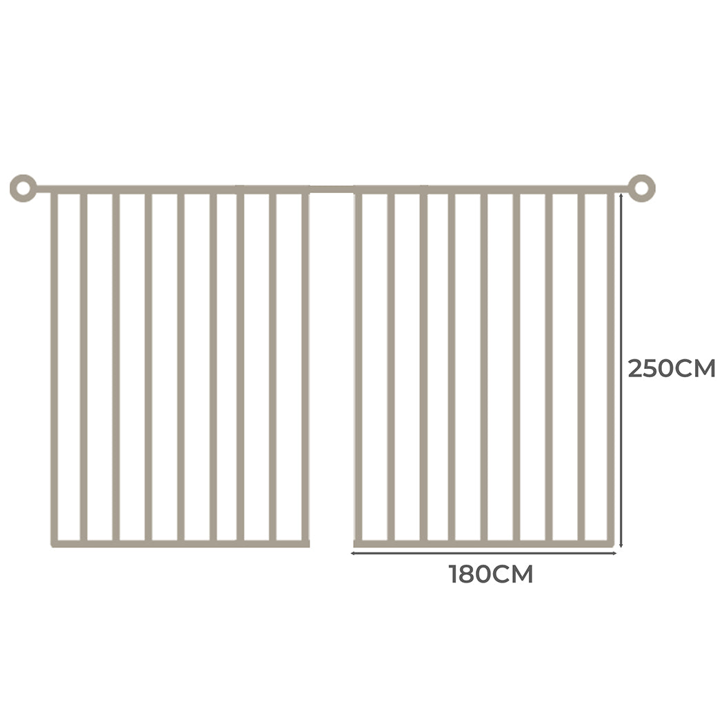 Marlow 2XBlockout Curtains Chenille 180x250 Coffee CD1016-180x250-DG-2065254607461945346