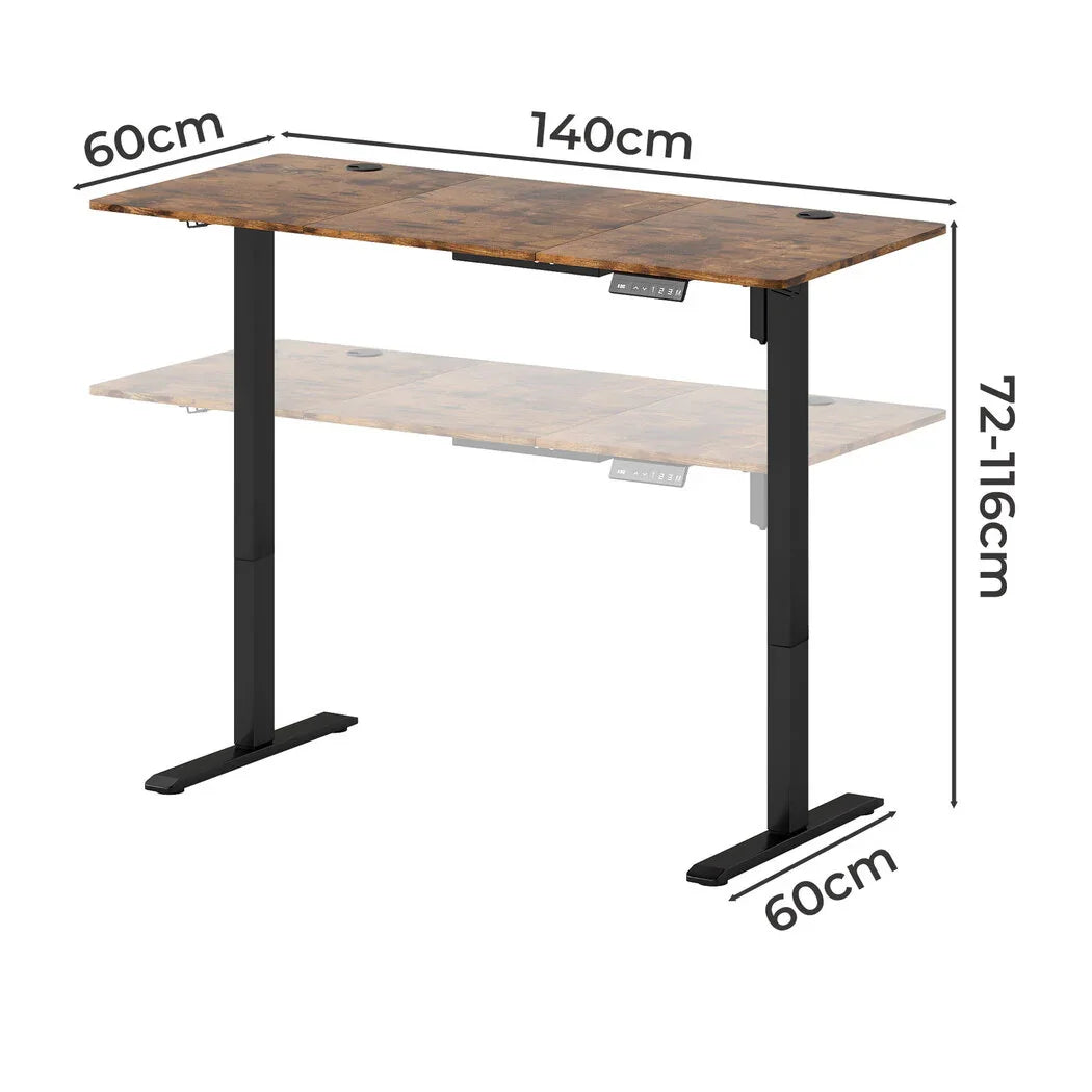 Levede Electric Standing Desk Height Adjustable 140cm-2050056894671884290