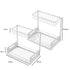 Toque 2x Under Sink Storage Rack Kitchen Cabinet Organiser 2-Tier Shelving Home-2050059015005802498