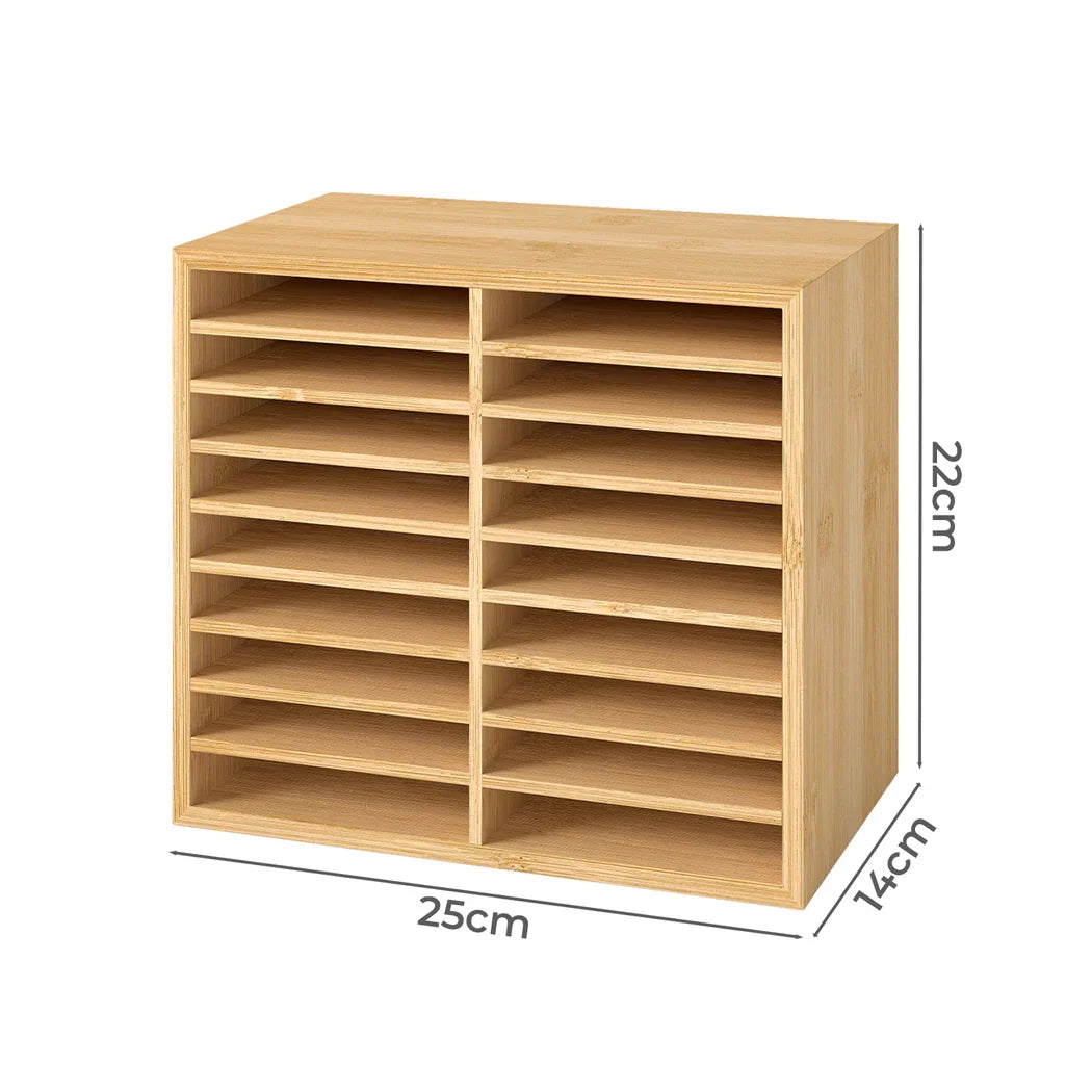 Levede Bamboo Marker Organizer Large Capacity Holder-2029387216006025218