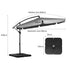 Mountview 3M Cantilever Umbrella Outdoor Grey With Base-1942353021853896706