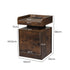Levede Bedside Table USB Charger Outlet RGB Oak-1910112205467160578