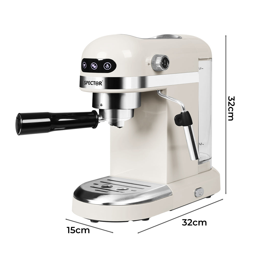 Spector Coffee Maker Machine Espresso Milk White-1864183296464916482