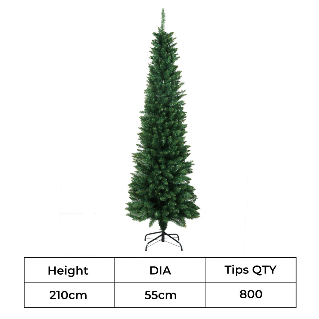 Santaco 2.1M 800Tips Pencil Christmas Tree-1950770006455357442