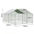 Pawz 400x300x194cm Large Metal Walk-in Chicken Coop Cage-2006732696079962114