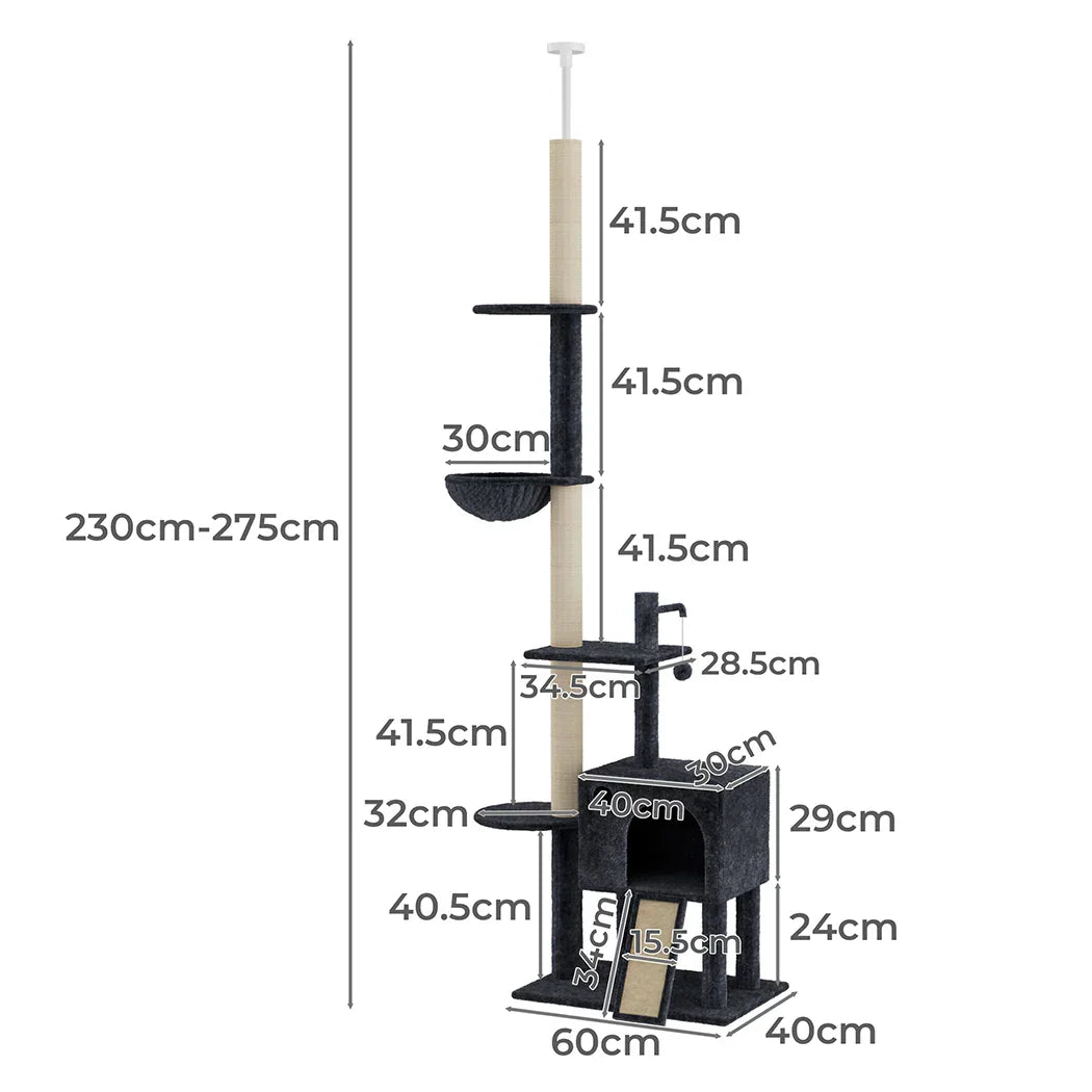 Pawz Cat Tree Scratching Post Scratcher Hammock Condo-2018816802200621058