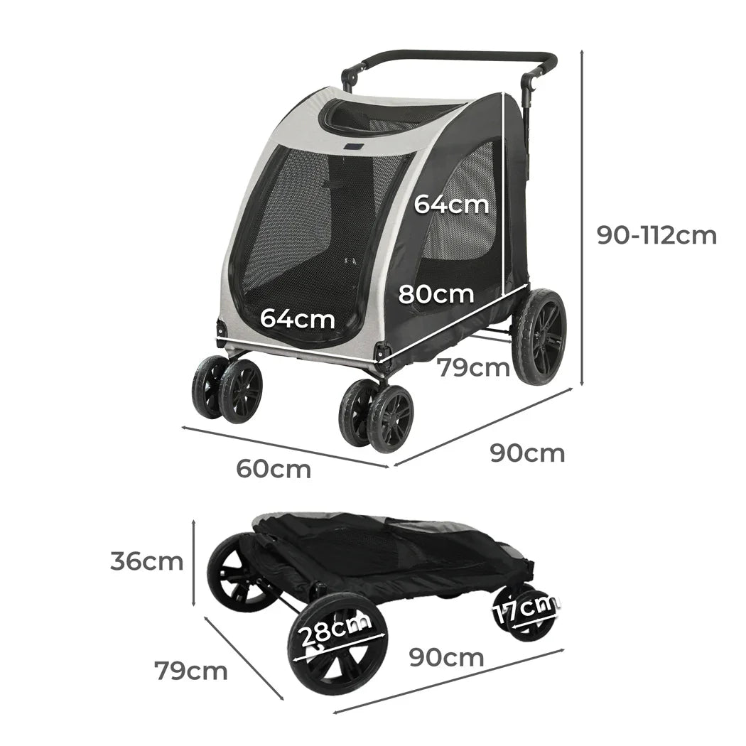 PaWz Pet Dog Stroller Pram Carrier Cat-2006733032324730882