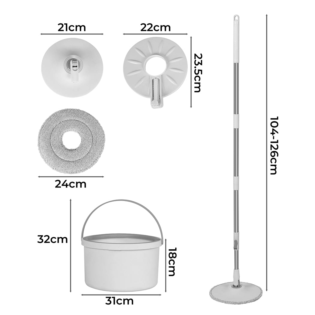 Cleanflo Spin Mop and Bucket Set Dry-2006733167511343106