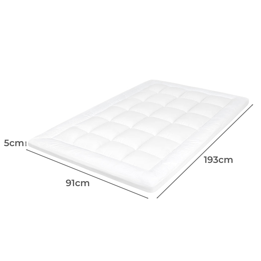 Dreamz Mattress Topper Pillowtop Cover Protector Single-2029387307915808770