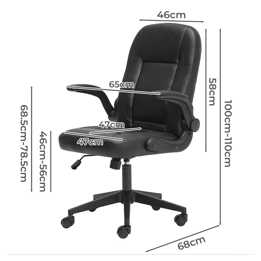 Levede Executive Office Chair Work PU Leather Seat-2050056793073258498