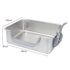 Pawz Stainless Steel Cat Litter Box Low Entry Tray Non-Stick Easy to Clean-2072893573862395906