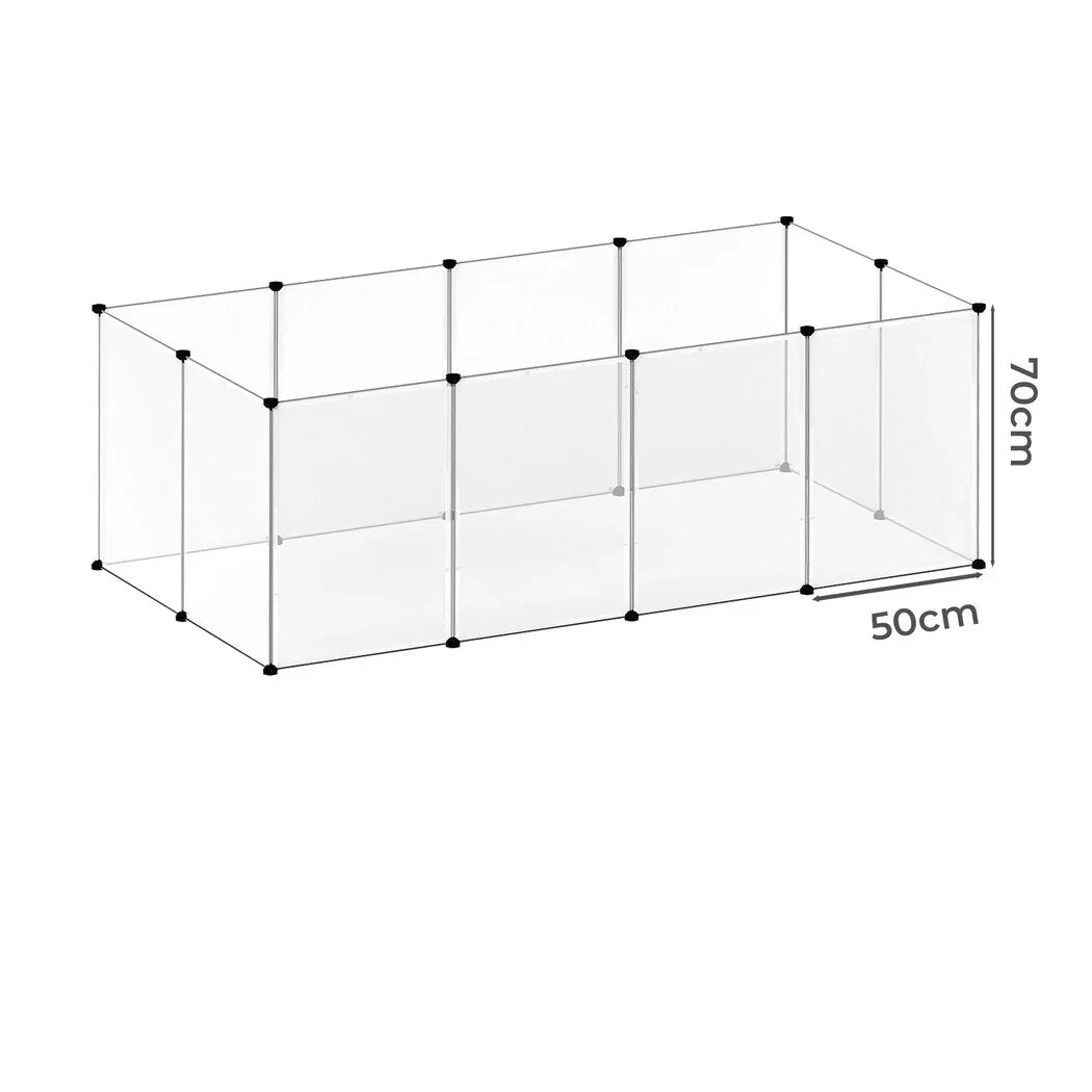 Pawz 12 Panels Guinea Pig Rabbit Puppy Playpen Fence-2050056917044301826