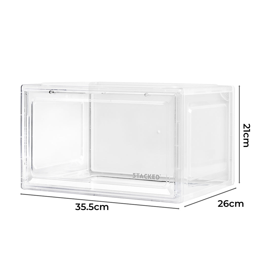 Stacked Shoe Box Acrylic Sneaker Display 1PC Clear-1942352807277498370