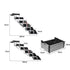 PaWz 6 Steps Dog Ramp Adjustable Height Black-1864184533121896450