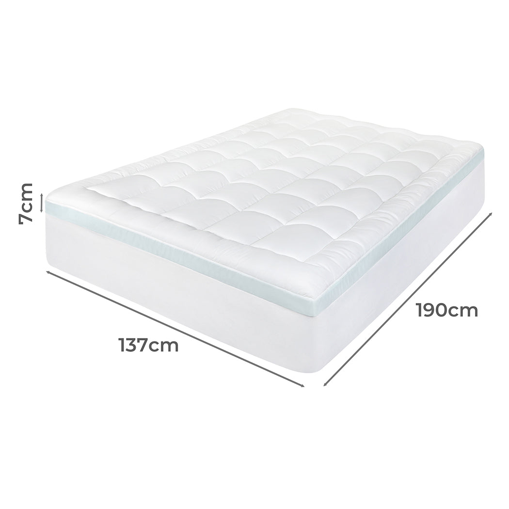 Dreamz Gel Memory Foam Mattress Topper 8cm Double Size-2050056897591119874