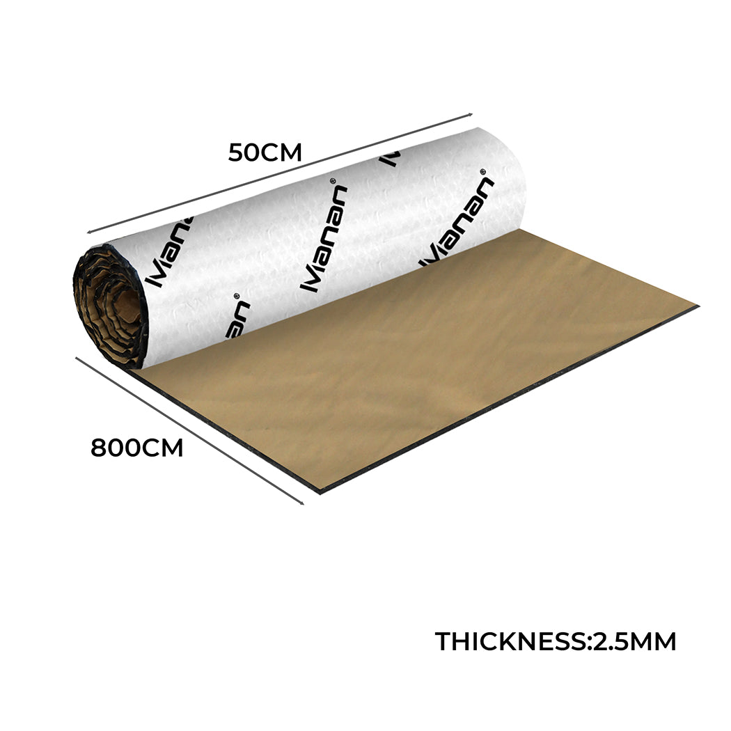 Manan Butyl Sound Deadener Roll 8M Heat 50X800-2018816835503394818