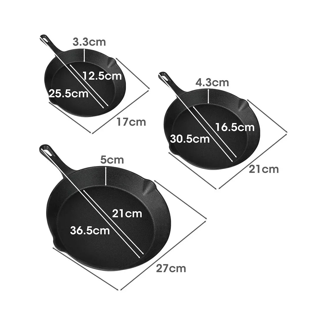 TOQUE Non Stick Frying Pan Set 3PCS-2018816770760118274