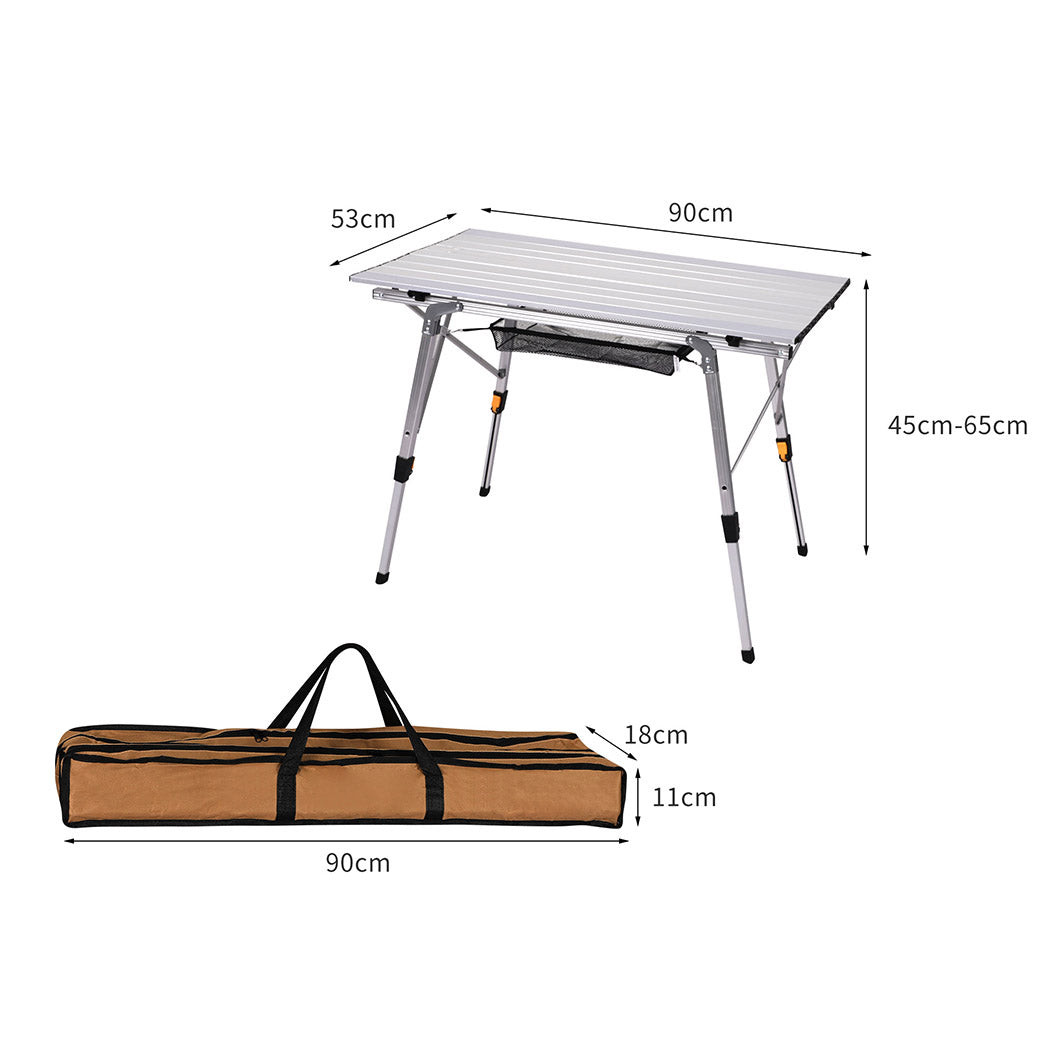 Levede Camping Table Roll Up Folding-1894516820346540034