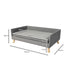 PaWz Pet Sofa Bed Dog Warm Soft Lounge Grey-2006732984127983618