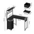 Levede Computer Desk Convertible L-shaped Study Table-2011971108542222338