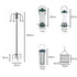 Toque Bird Feeder Station Hanging Stand Feeder 8 Hooks 4 Feeders Outdoor 224cm-2061251870957113346