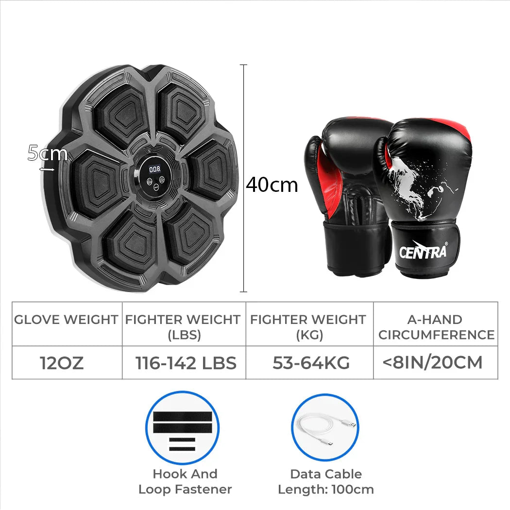 Centra Punching Box With 12OZ Boxing Glove Black-2029387247442333698