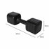 Centra Dumbbell Set Adjustable Dumbbells With TPU Grip For Home Gym Black 2pc-2109799599772995587